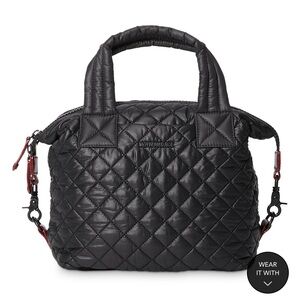 MZ Wallace Small Sutton Black Quilted Women's Bag
